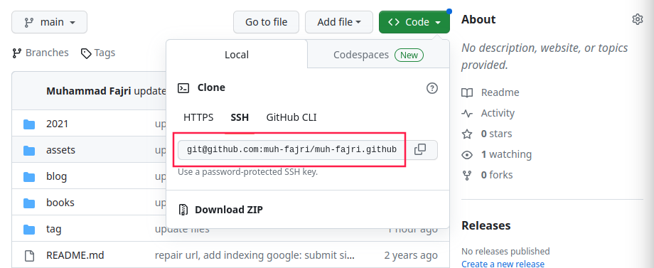 ssh_remote_github