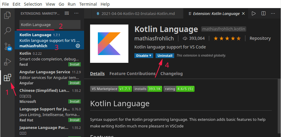 Install Kotlin Language